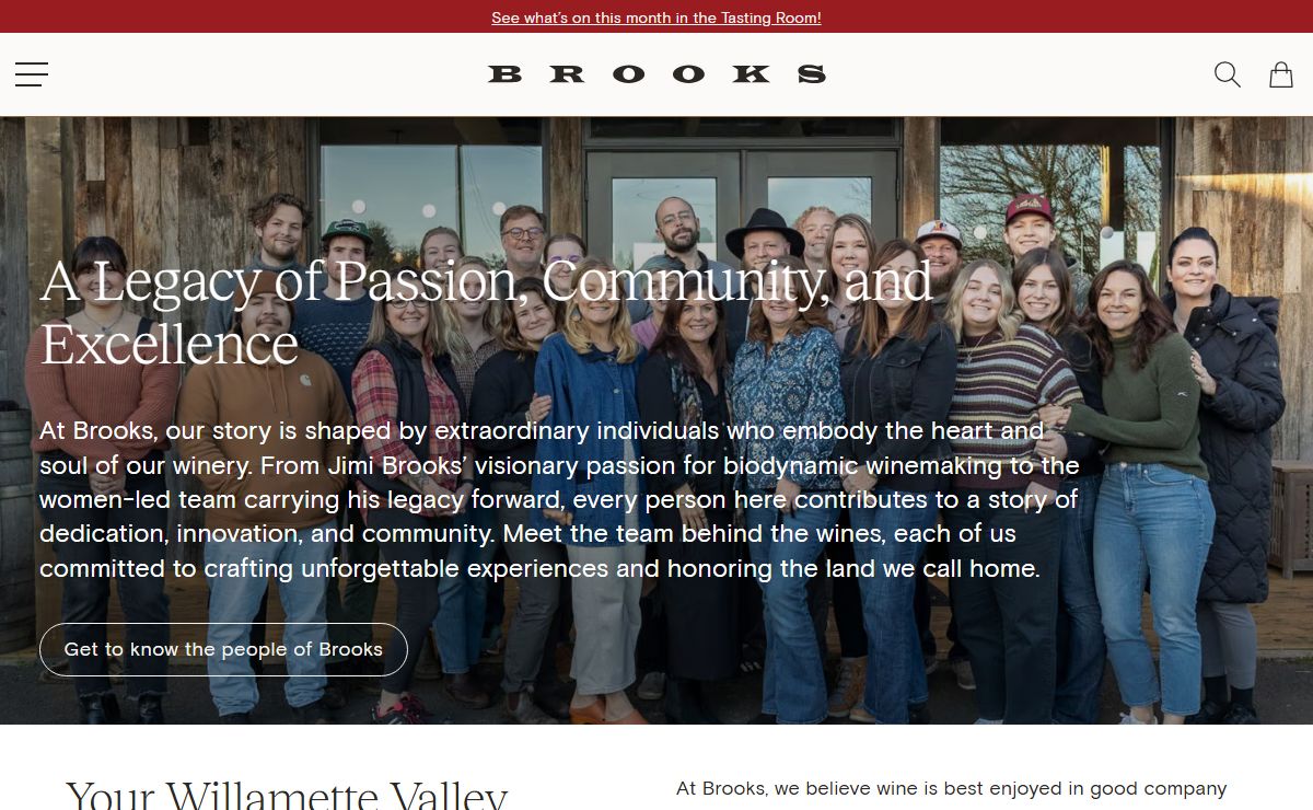 Brooks Wine - Award winning Willamette Valley wines