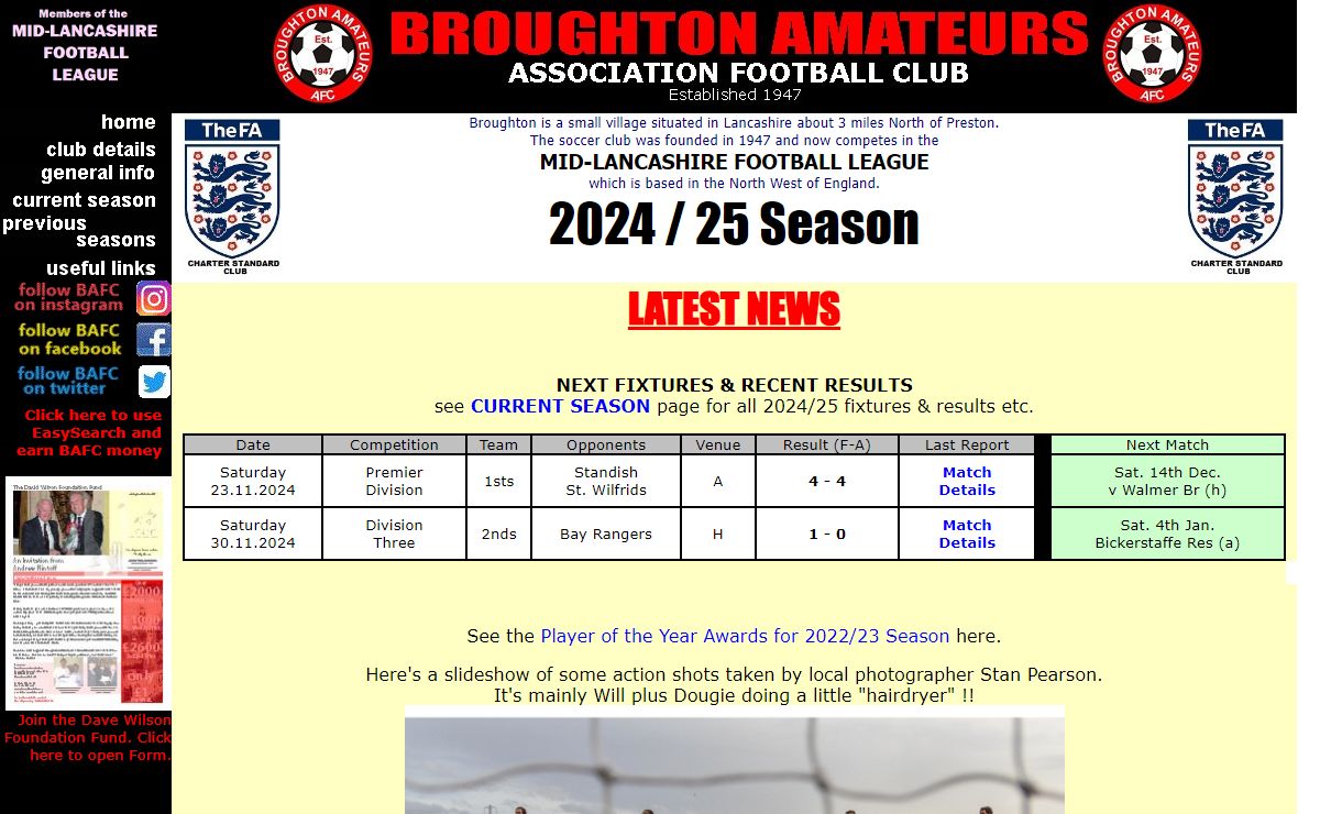 BROUGHTON AMATEURS AFC Home Page