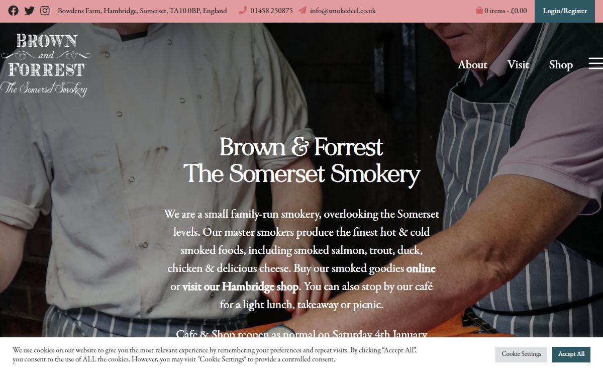 Welcome to Brown & Forrest - the Smokery Somerset | Langport & Yeovil