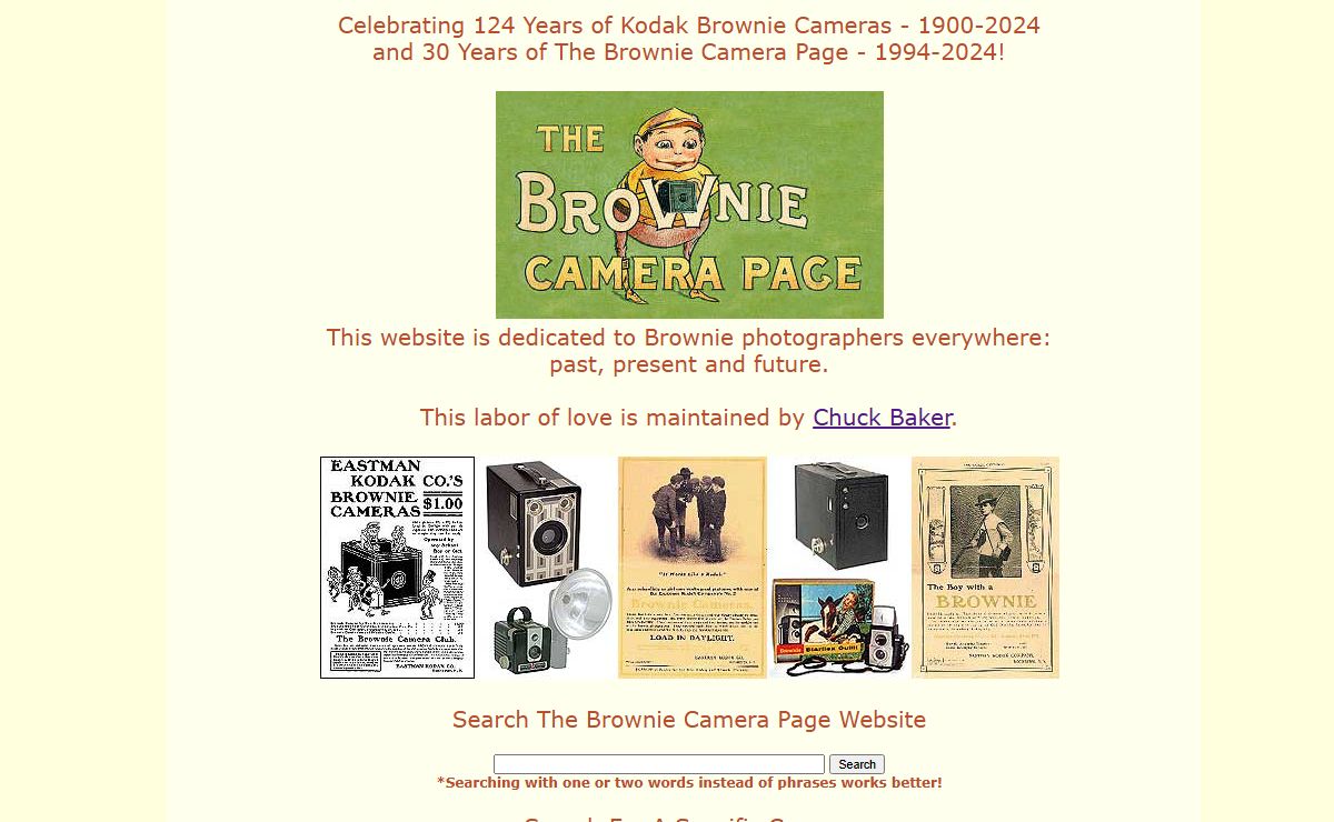 THE BROWNIE CAMERA PAGE - All About Eastman Kodak Brownie Cameras