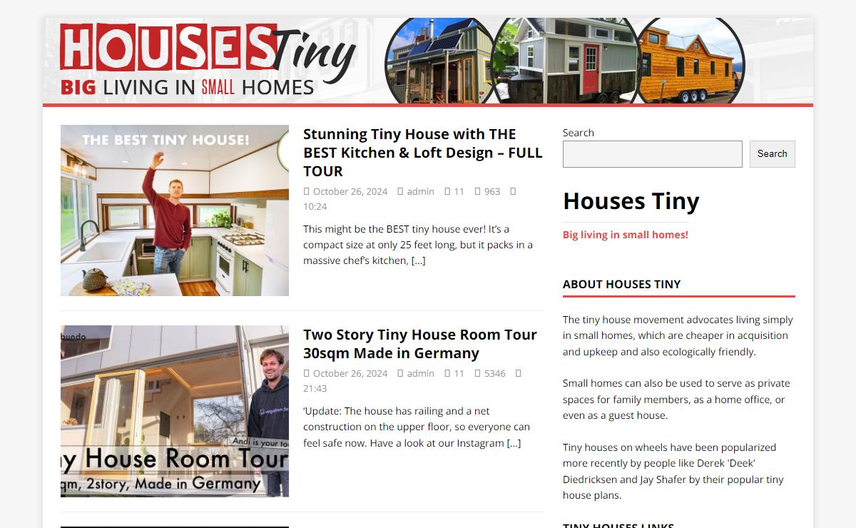Houses Tiny - Big Living in Small Homes