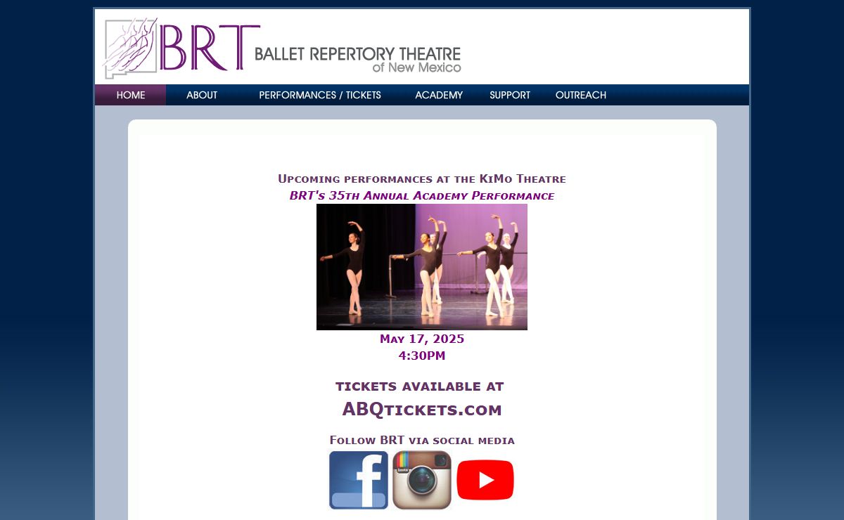 Ballet Repertory Theatre of New Mexico, Albuquerque - Ballet Repertory Theatre - Ballet Classes and Company