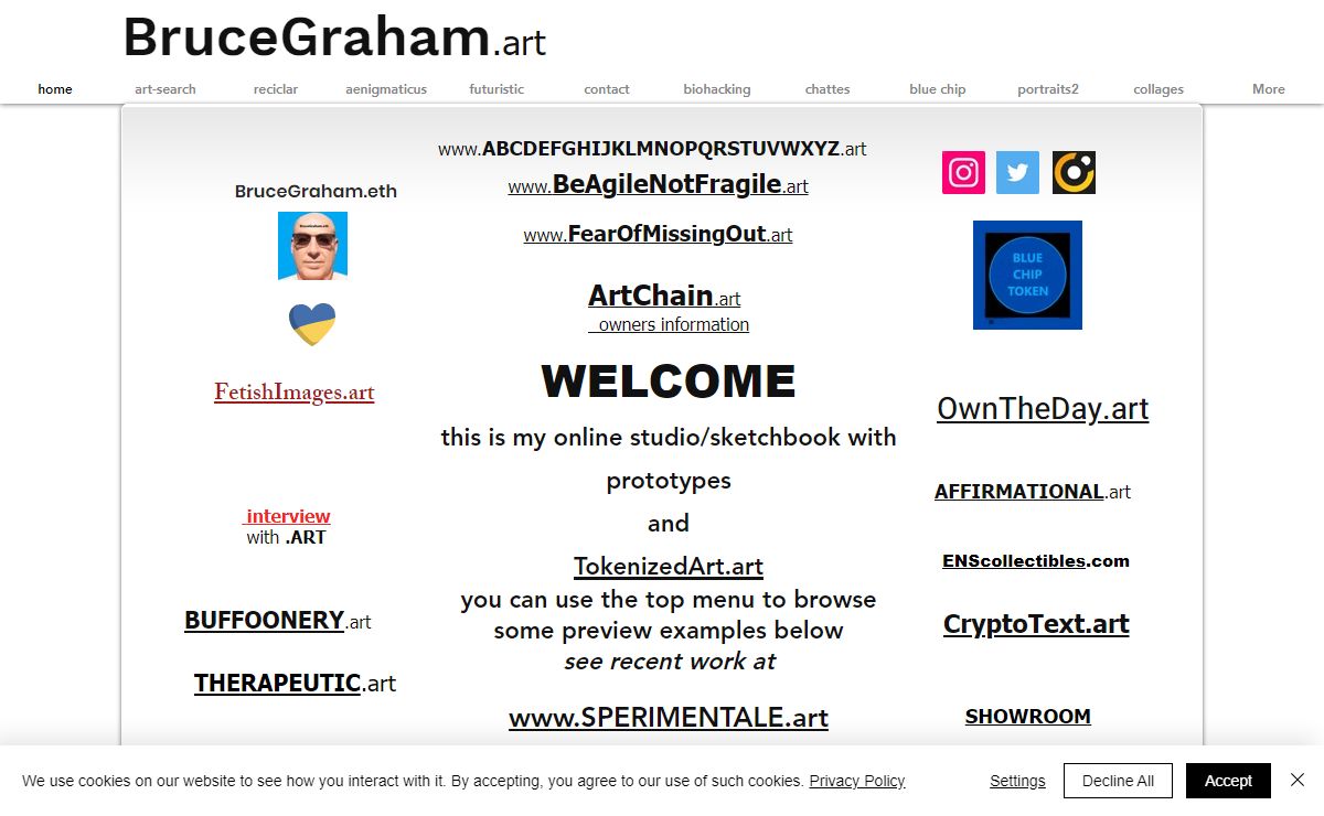 BruceGraham.art home Blue Chip Art Paintings NFT