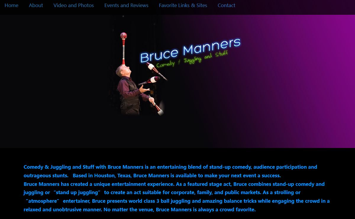 Bruce Manners - Comedy & Juggling and Stuff