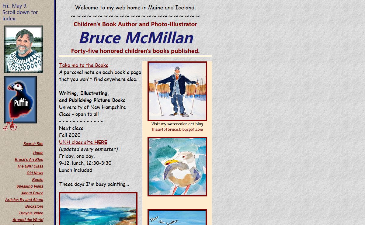 Bruce McMillan - Children's Book Author