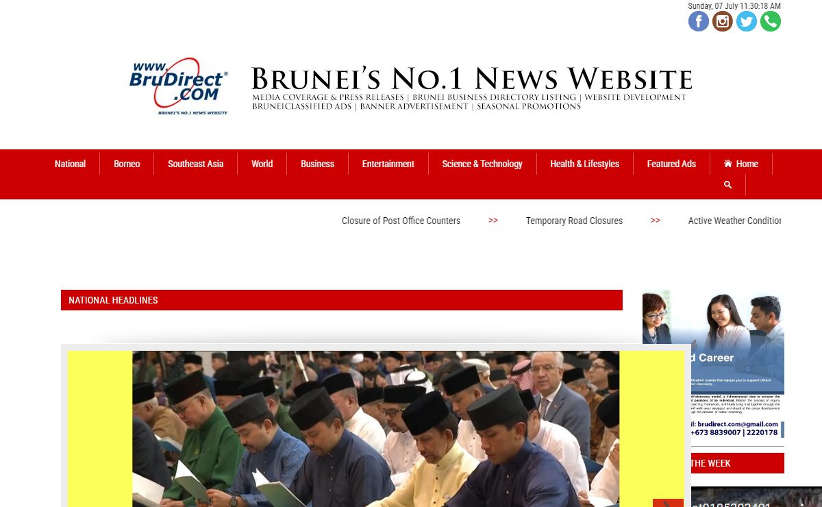 Brunei's No.1 News Website