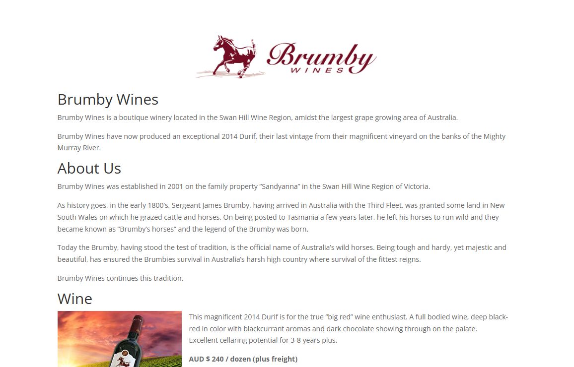 Brumby Wines | Buy Australian wine