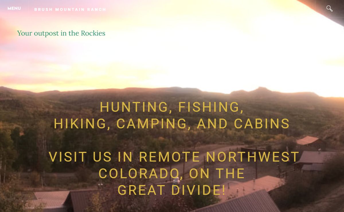 BRUSH MOUNTAIN RANCH - HOME