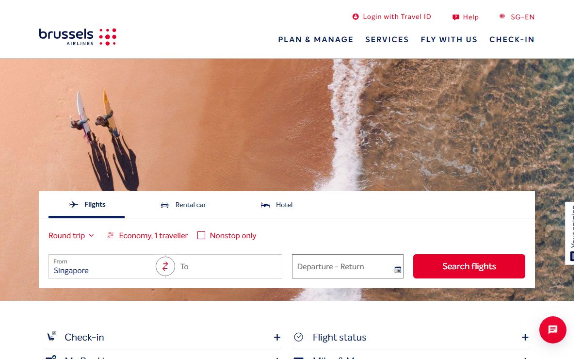 Homepage | Brussels Airlines