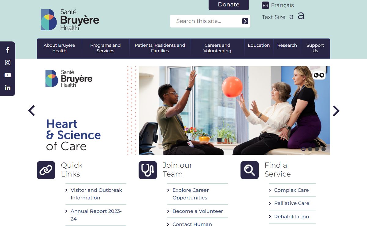Bruyère Health - Bruyère Health home page