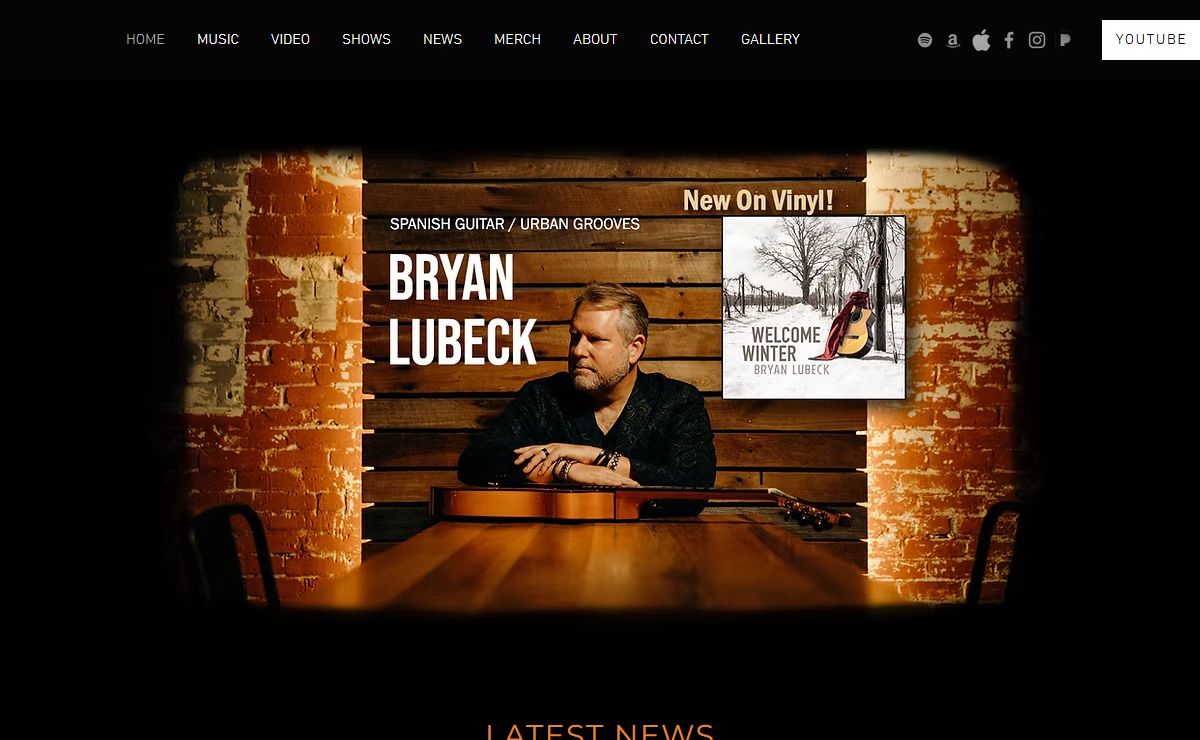 Bryan Lubeck | Spanish Guitar & Urban Grooves - Chicago