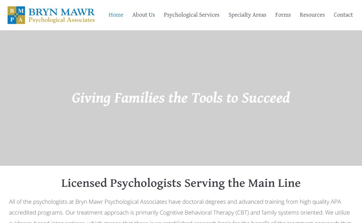 Bryn Mawr Psychological Associates: CBT on the Main Line