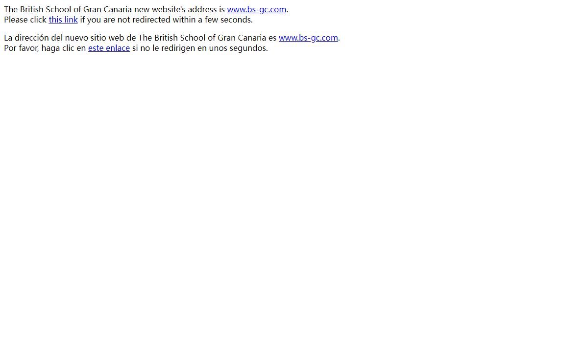 Redirecting to the British School of Gran Canaria Website