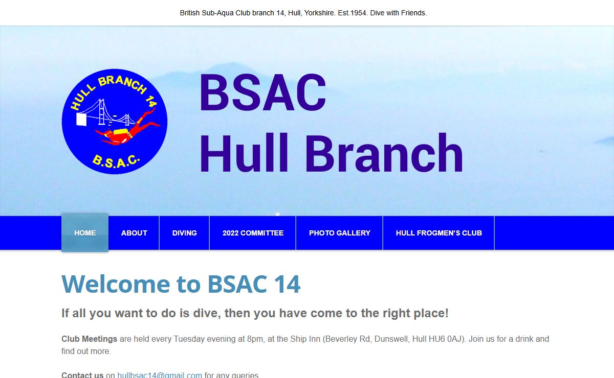 THE BRITISH SUB AQUA CLUB      HULL BRANCH - Home