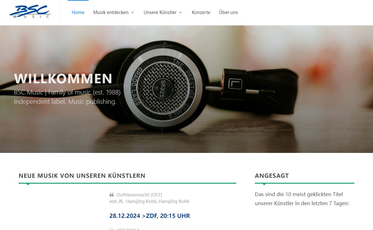 BSC Music | Family of music (seit 1988) Independent label. Music ...