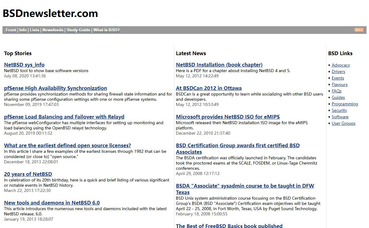 BSD Newsletter: BSD news, articles, and links