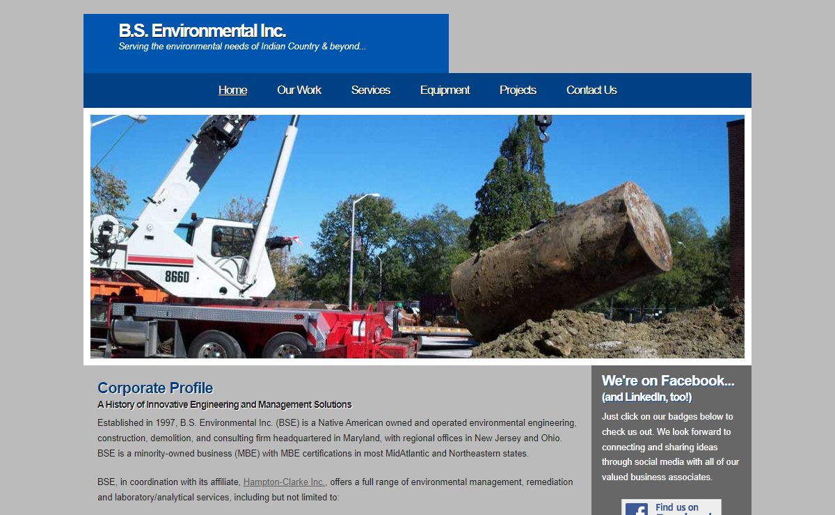 B.S. Environmental Inc. -- Home