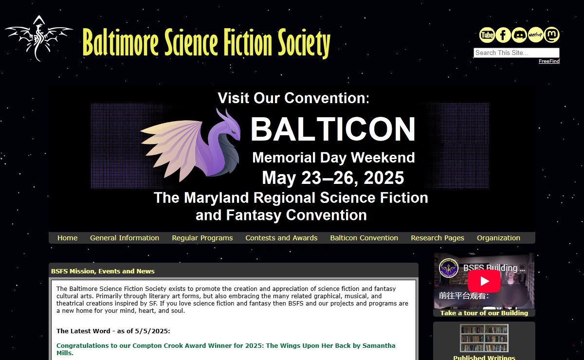 Baltimore Science Fiction Society [Version HH/DA-683]
