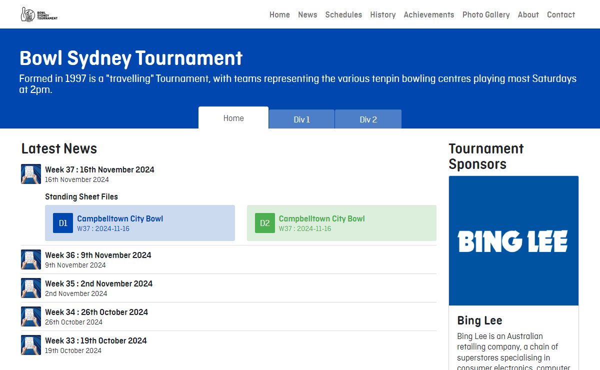 Bowl Sydney Tournament