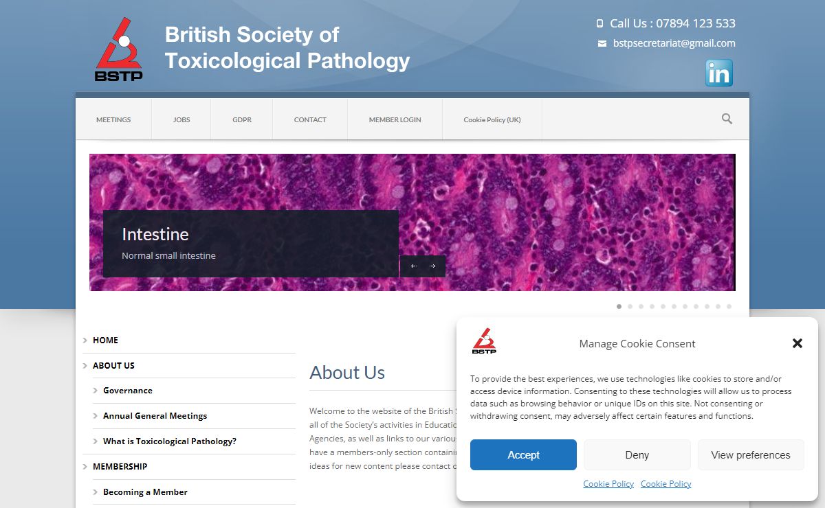 British Society of Toxicological Pathology