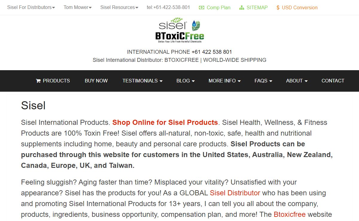 Sisel International | Natural Health Products & Fitness Supplements