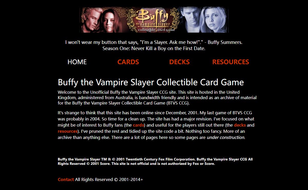 Buffy the Vampire Slayer CCG