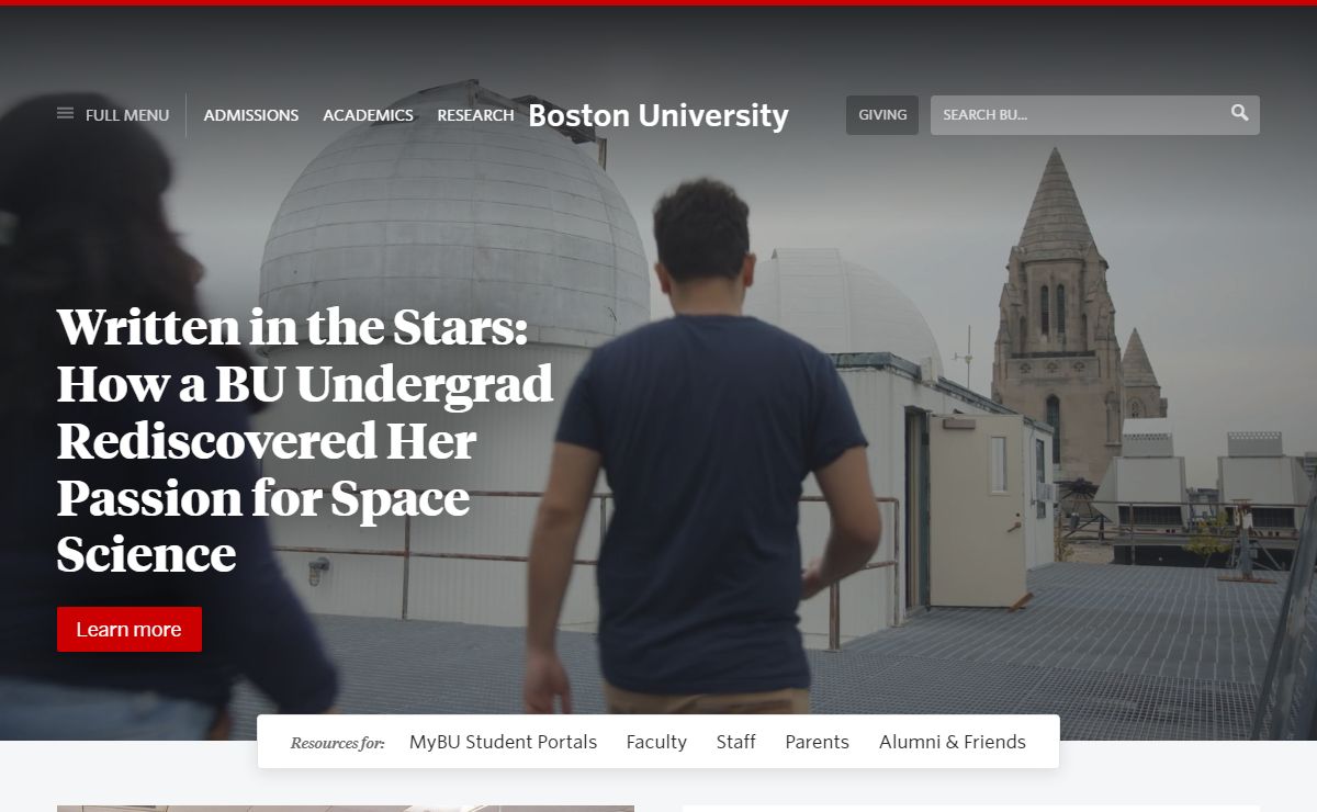 Homepage | Boston University