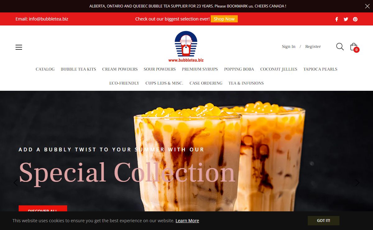 www.BubbleTea.BIZ ( ALBERTA BUBBLE TEA WHOLESALER) – Bubble Tea International