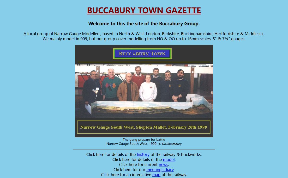 BUCCABURY LIGHT RAILWAY, Home.