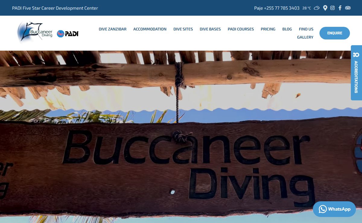 Dive Zanzibar | Buccaneer Diving | PADI 5 Star IDC Centre