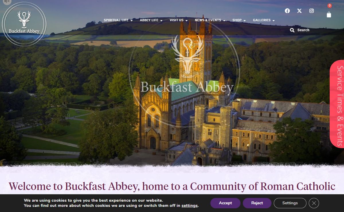Buckfast Abbey – Home to a community of benedictine monks