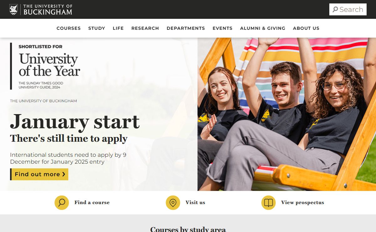 University of Buckingham - Home of the Two-Year Degree