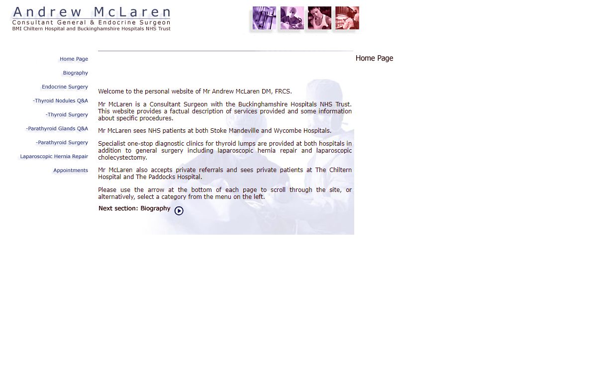 Welcome to bucksendocrine.com- the website of Mr Andrew McLaren DM, FRCS.