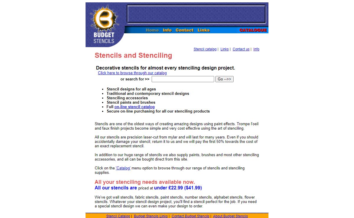 Stencils for everyone from Budget Stencils - Stenciling products and all your STENCIL and stencilling needs.