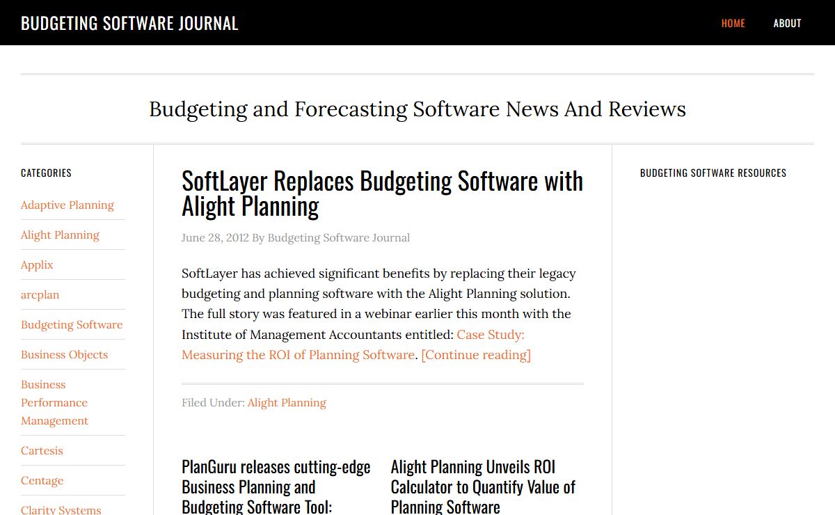 Budgeting Software Journal – Budgeting and Forecasting Software News And Reviews