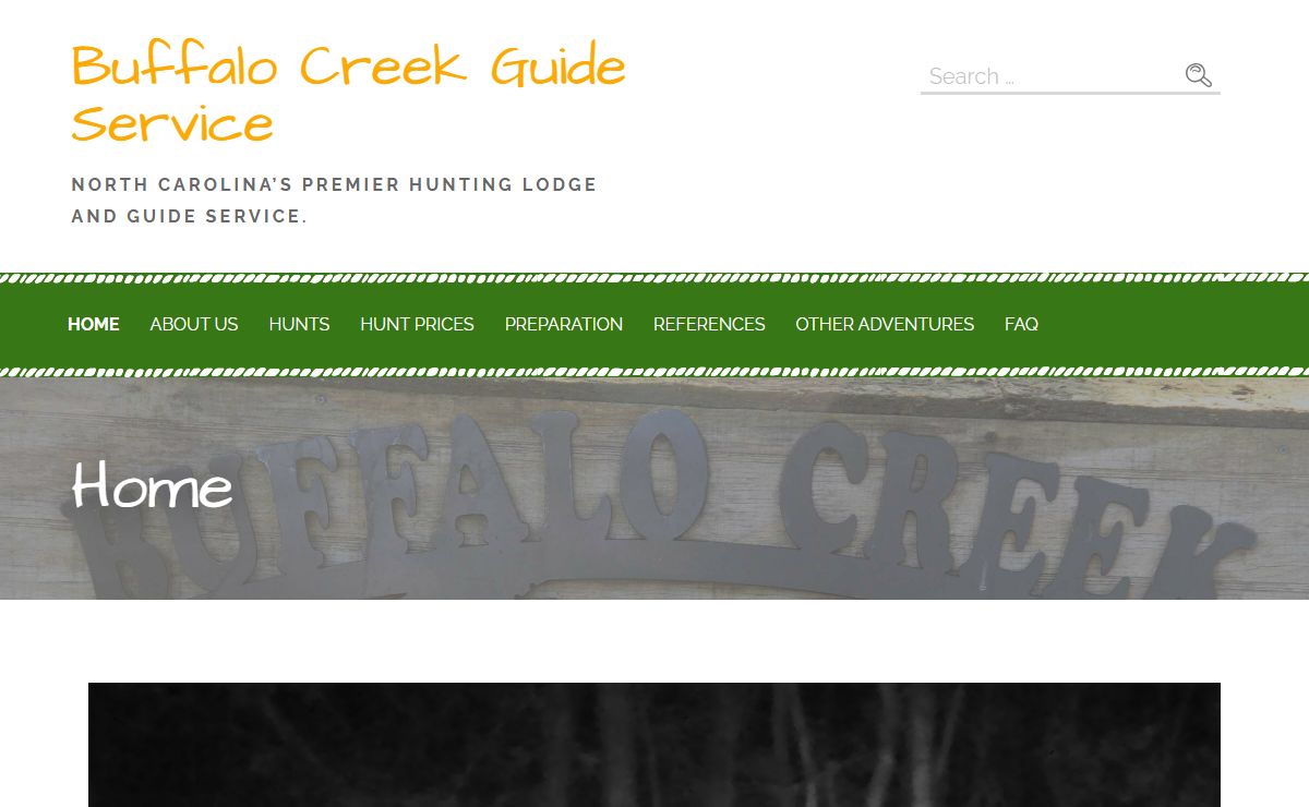 Buffalo Creek Guide Service – North Carolina’s premier hunting lodge and guide service.