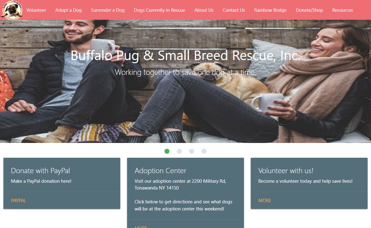 Buffalo Pug & Small Breed Rescue, Inc. - Front Page