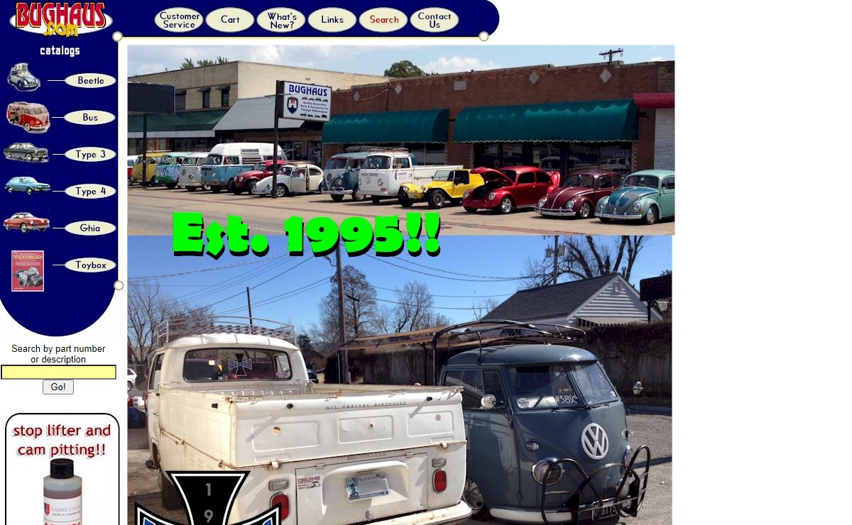 Welcome to the Bughaus! All the parts and accessories your air-cooled Volkswagen needs!