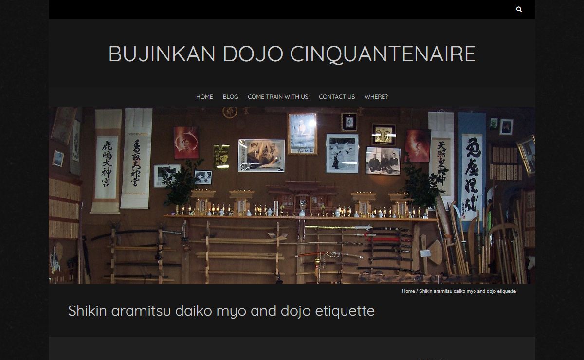 Bujinkan dojo Cinquantenaire | Ancient Japanese Martial Arts brought to Life