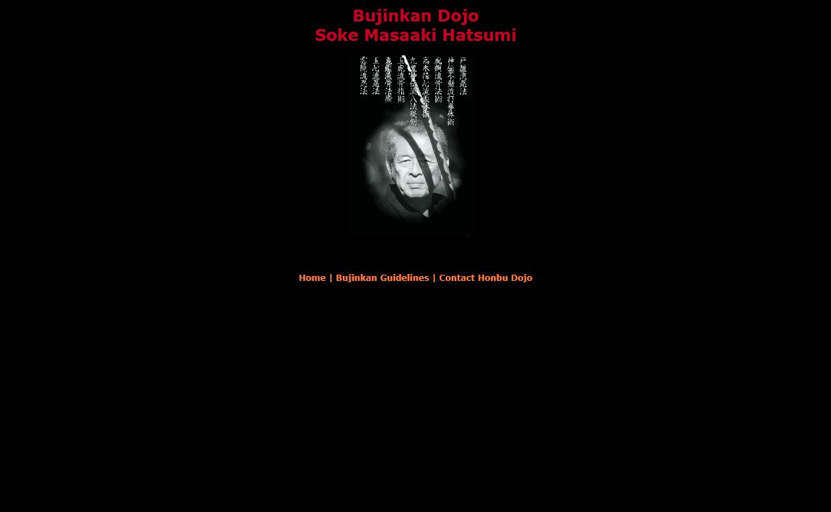 Bujinkan Dojo - Soke Masaaki Hatsumi