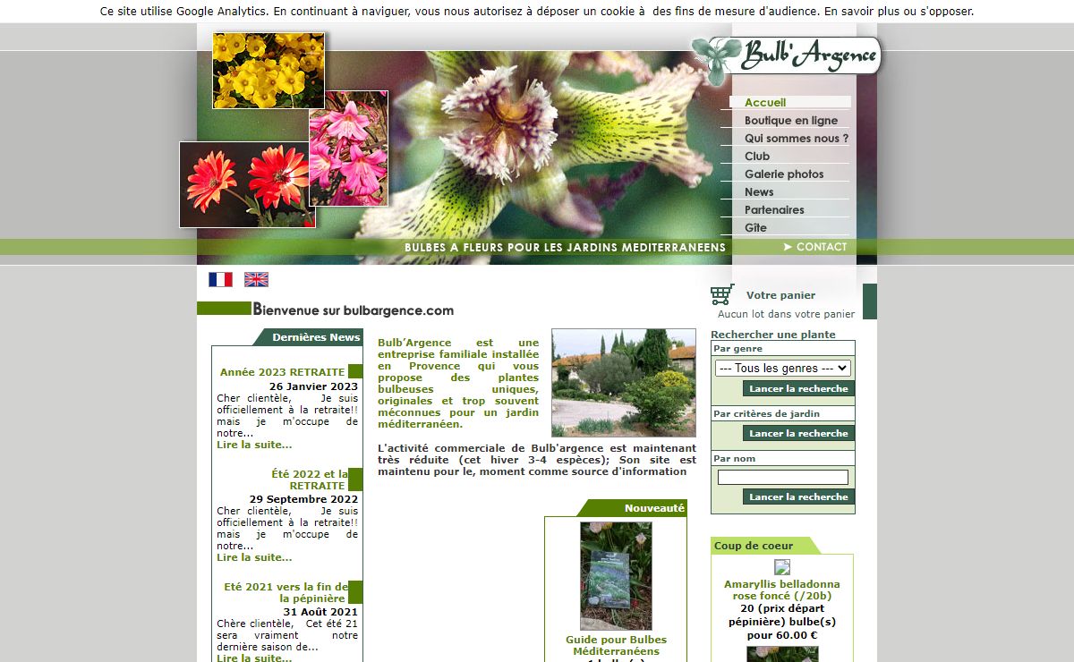 Bulb'Argence : bulbes à fleurs pour les jardins méditerranéens - près de Nîmes, Gard