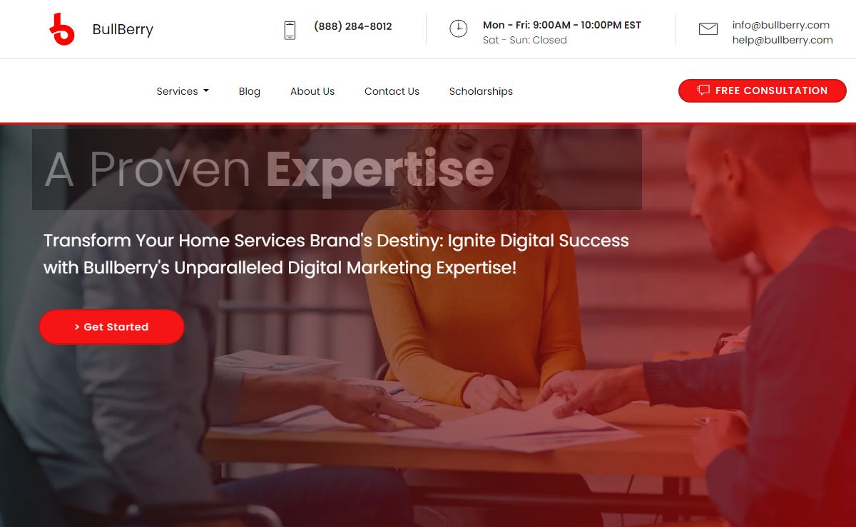 Home Services Digital Marketing Agency | Digital Marketing Agency for the Home Services Industry | BullBerry