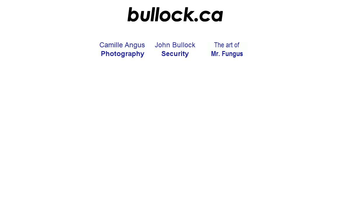Bullock.ca home page