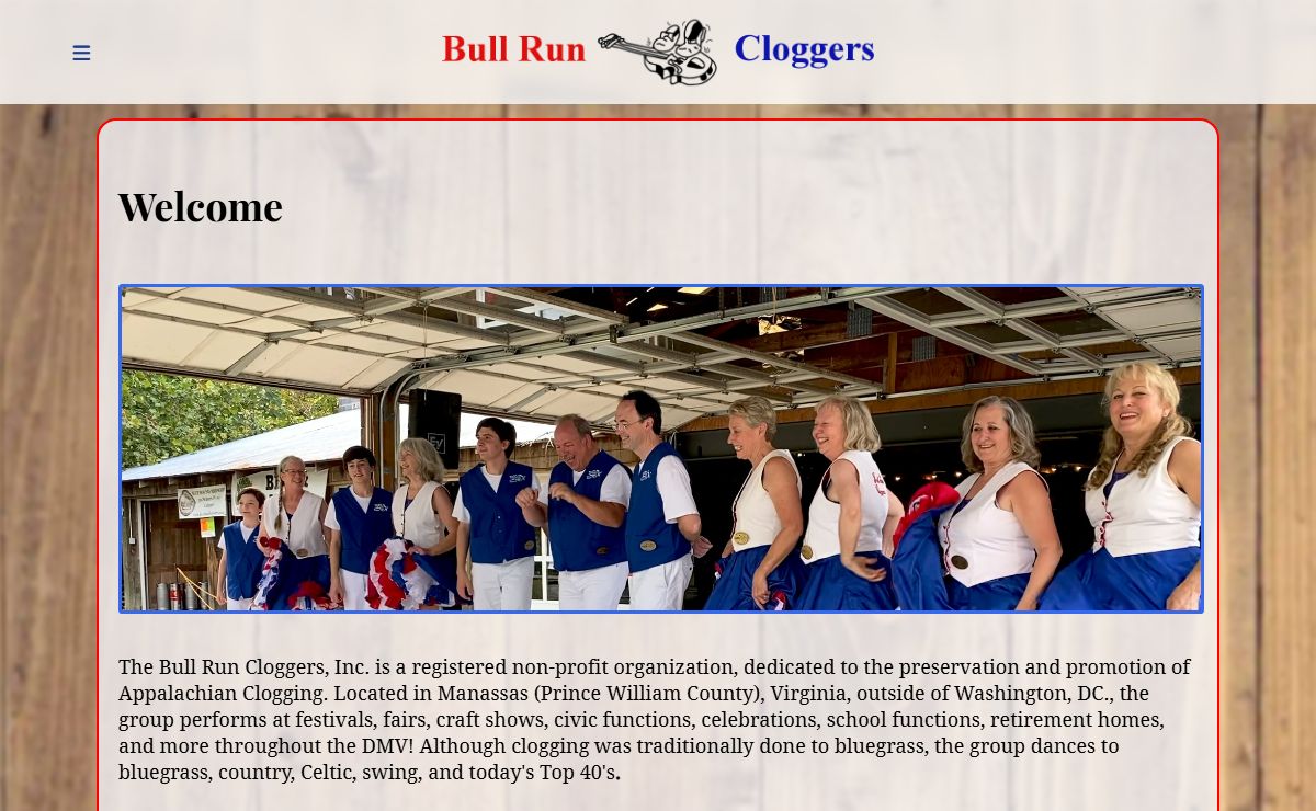 Bull Run Cloggers - Welcome
