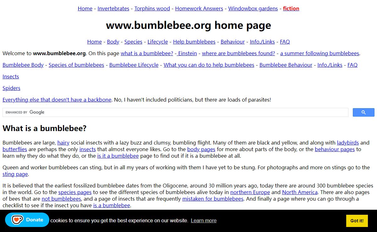 www.bumblebee.org Home Page