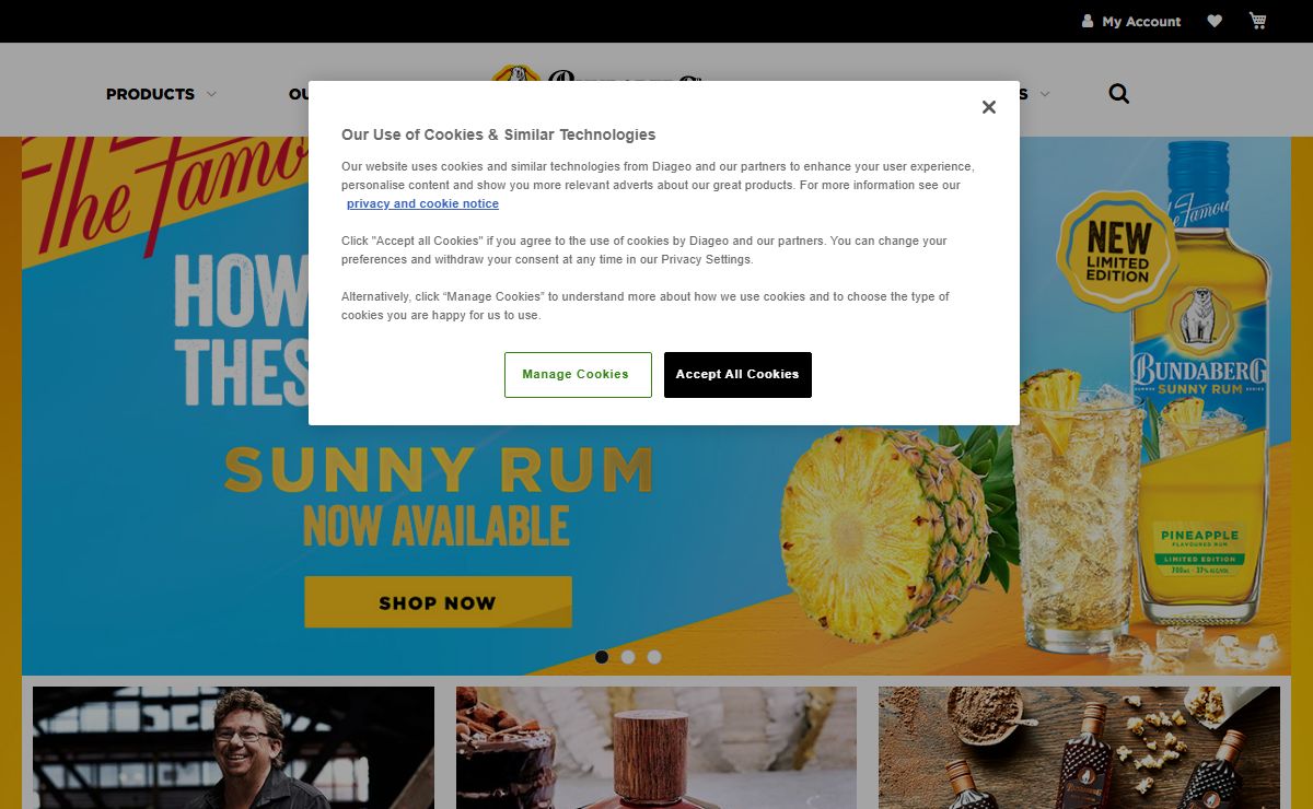 Bundaberg Rum & Liqueurs Online | Rum Distillery Tours