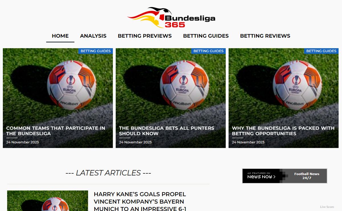 Main page - bundesliga365.com