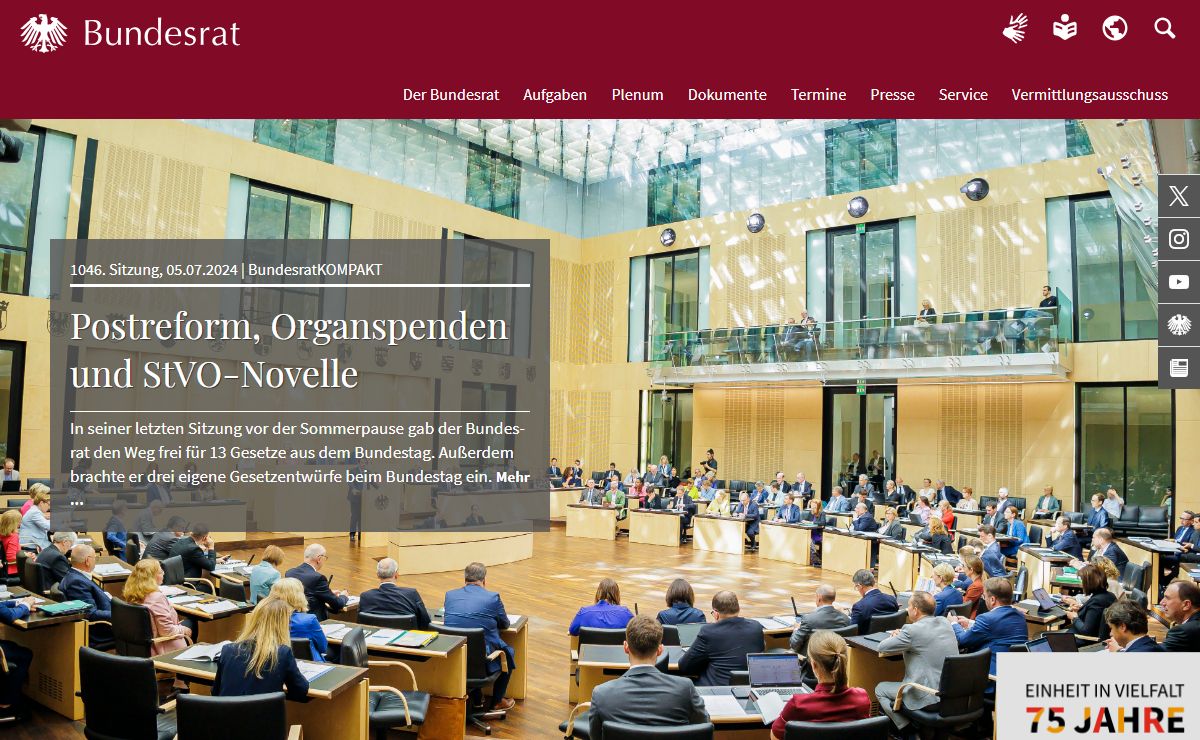 Bundesrat - Startseite