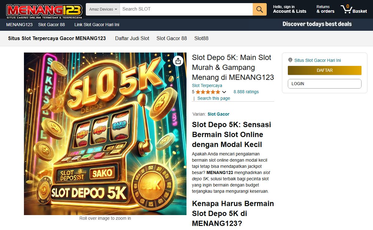 Slot Depo 5K | Main Slot Murah & Gampang Menang di MENANG123
