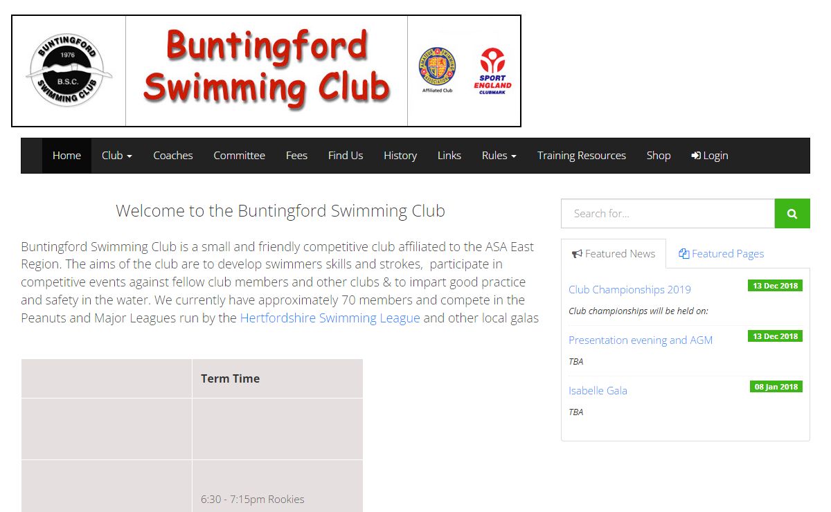 Buntingford Swimming Club